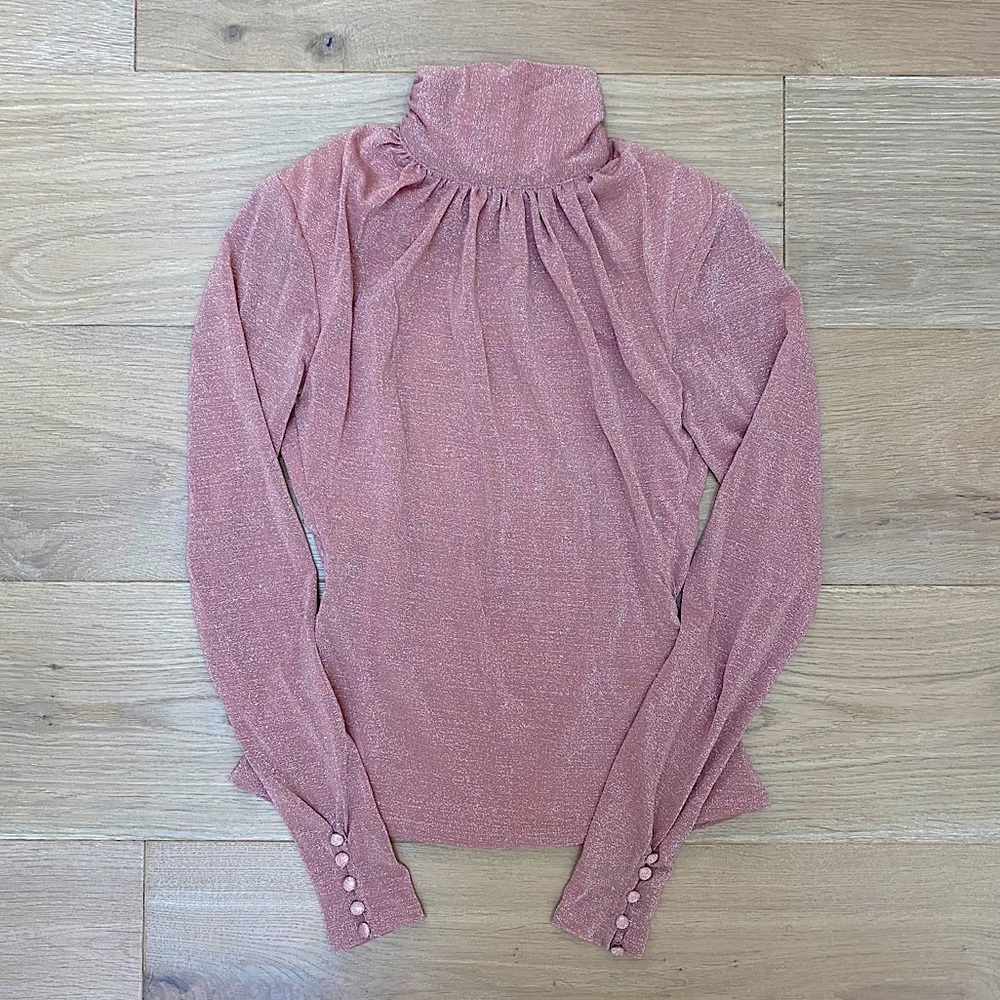 LPA Open Back Pink Top